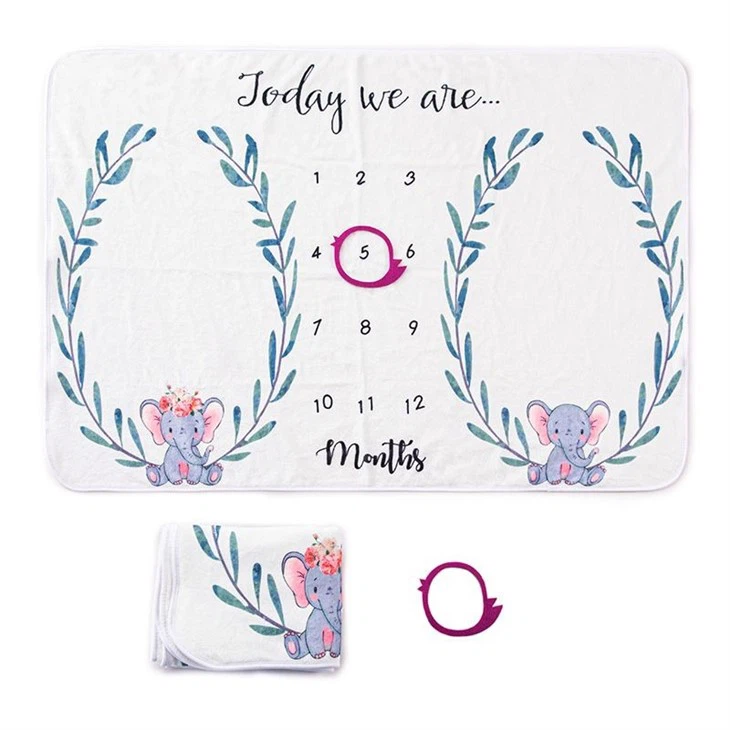 baby blanket with plush toy