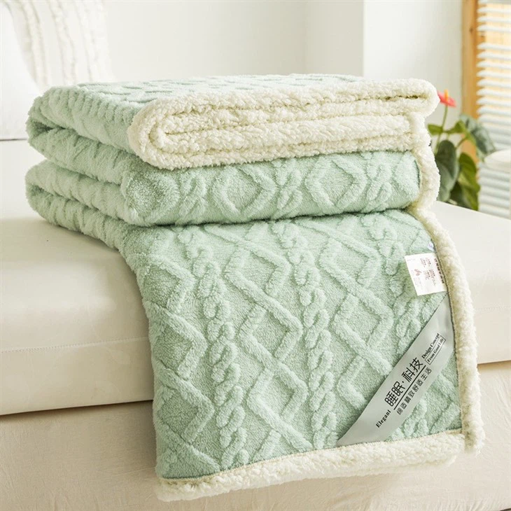jacquard sherpa blanket