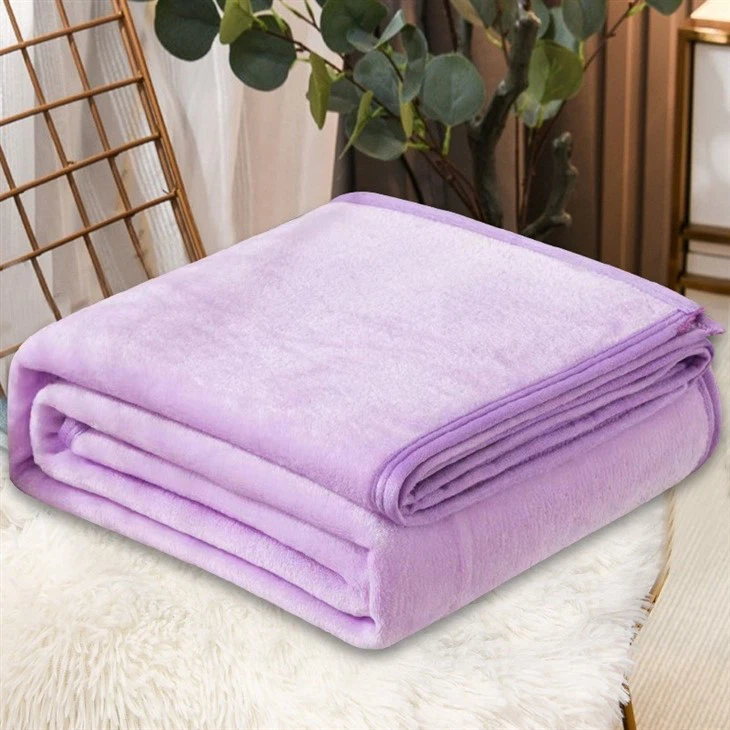 purple flannel blanket