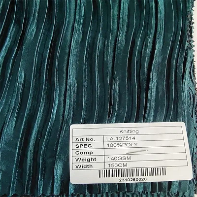 Korean Velvet Pleated Fabric