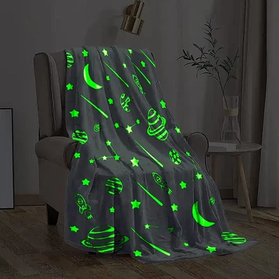 Luminous Throw Blanket With Pillow