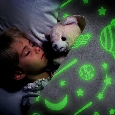Luminous Throw Blanket With Pillow