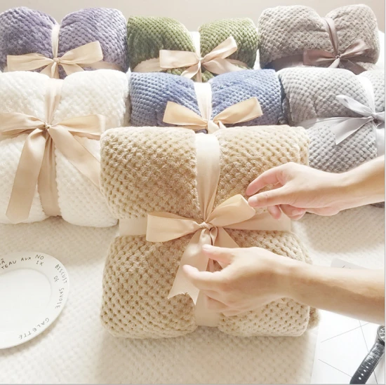 انناس چیک Jacquard فلالین کمبل
