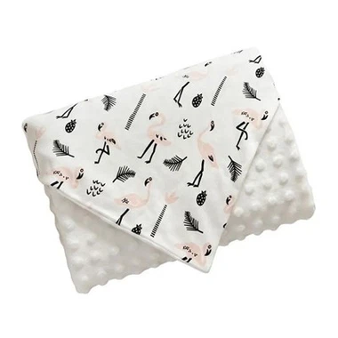 ڈبل لیئر فلیس منکی ڈاٹ بیبی بلینکٹ