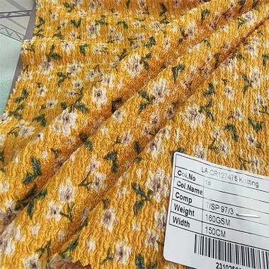 چھپی ہوئی Pleated فیبرک