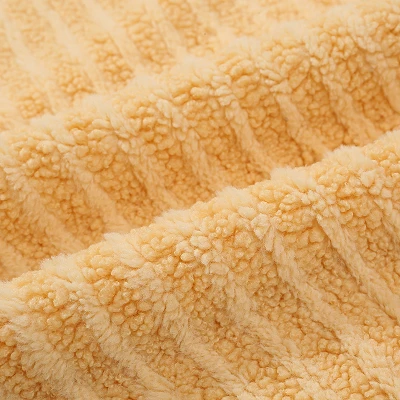 Striped Sherpa Fabric For Toys