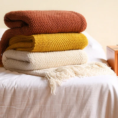 ٹاسل فرینج کمبل پھینک دیں